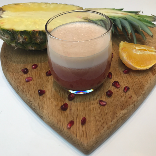 Pommegranate-Pineapple-Apple-Ginger-and-Orange-Juice