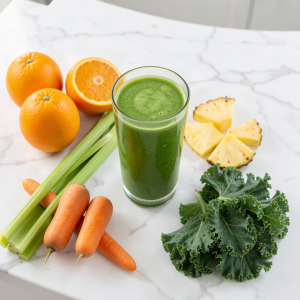 Bone boost juice in a glass