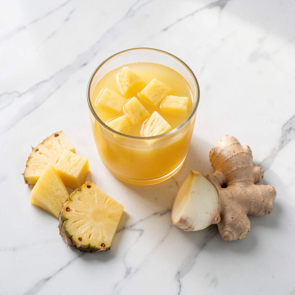 Pineapple ginger and fennel juice